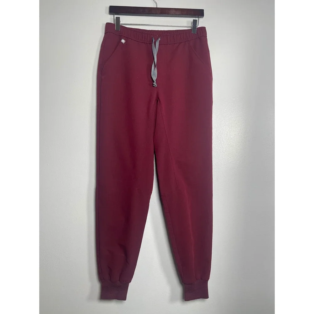 FIGS Technical Collection Tansen Jogger Scrub Pants Maroon Small MXXSW2004 Nurse